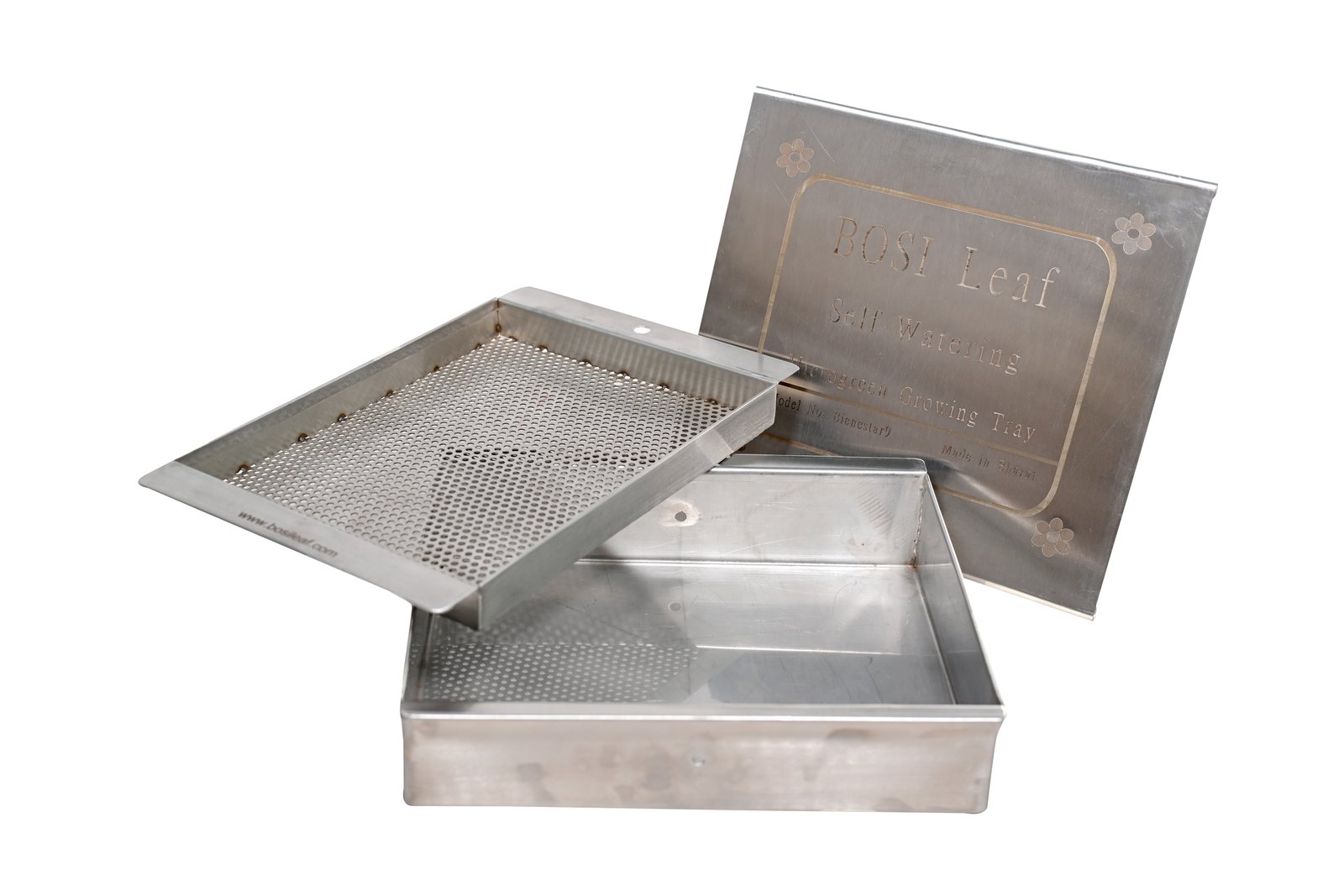 Stylish, Durable, Eco-Friendly Steel Grow Tray – Self-Watering Model- Binestar12